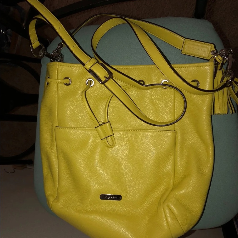 Chartreuse Coach Purse